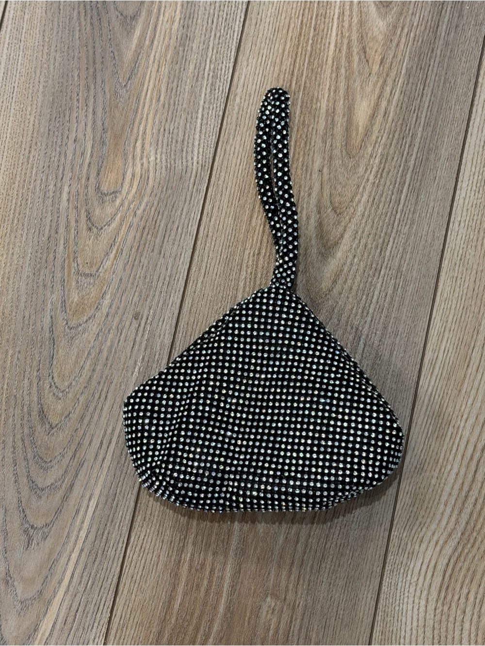 Black & Jeweled Wristlet